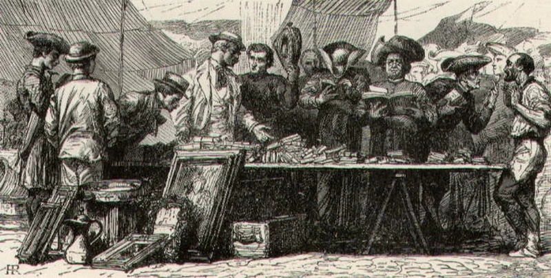 L'antico mercato delle pulci in Piazza Montanara